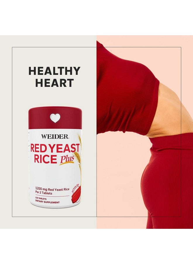 Weider Red Yeast Rice Plus 1200Mg ♡ With 850Mg Of Natural Phytosterols Gluten Free One Month Supply - Image 3