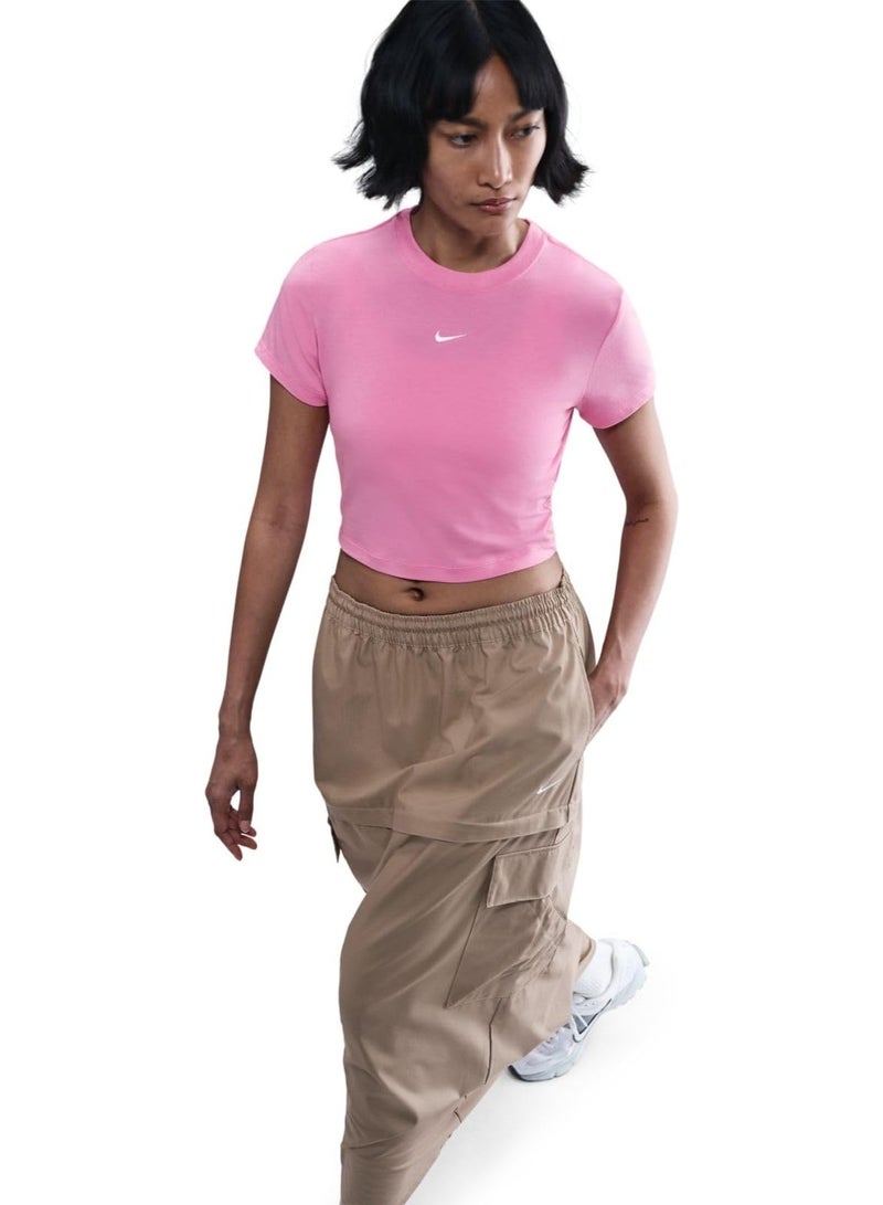 Nike Women’s Nike Sportswear Chill Knit Crop Top - Image 2