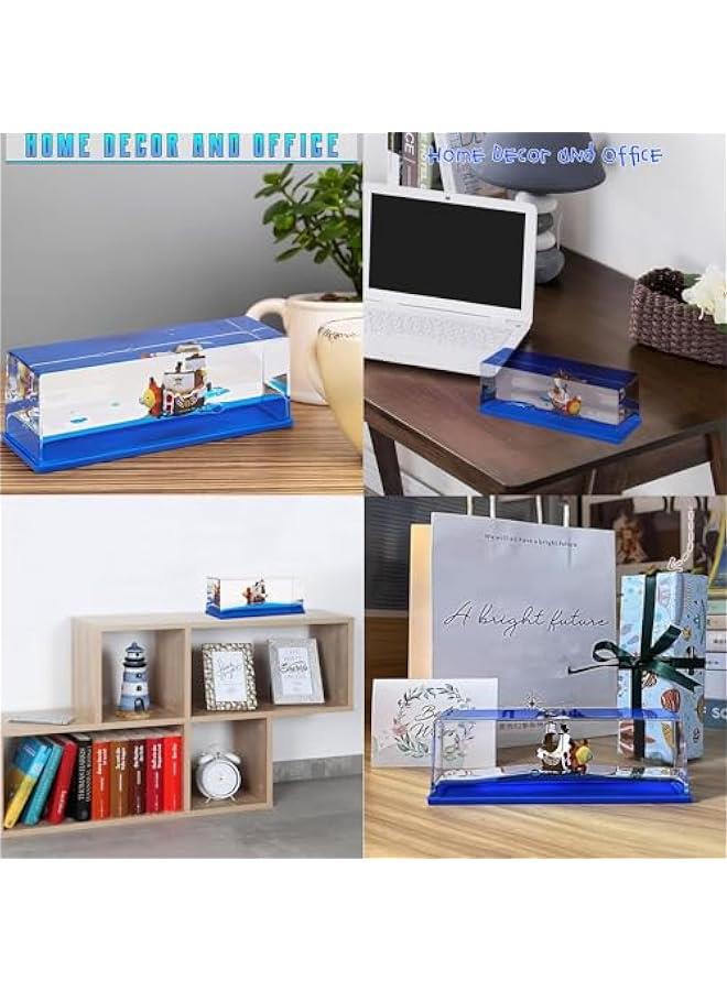 قارب غير قابل للغرق، نموذج سفينة قرصان مشمسة ألف نموذج في زجاجة صندوقية، زينة زجاجة الانجراف السائلة غير الغارقة، زينة مكتبية لهدايا المعجبين - Image 4