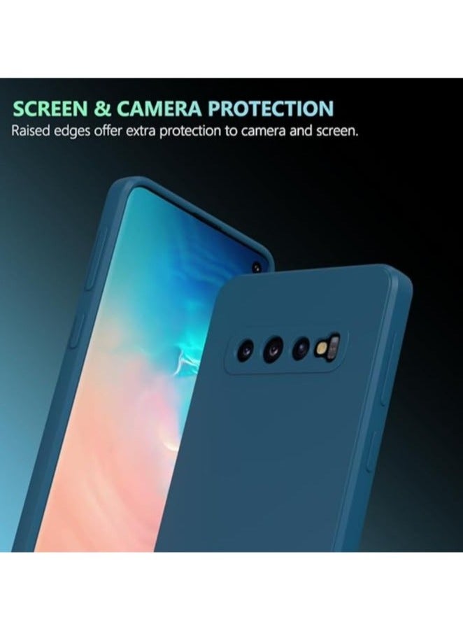TIGER Slim Fit Case for Samsung Galaxy S10 Plus | Soft TPU Flexible Silicone Back Cover | Matte Finish, Anti-Scratch, Shockproof & Lightweight | Premium Protective Case (Blue) - Image 2