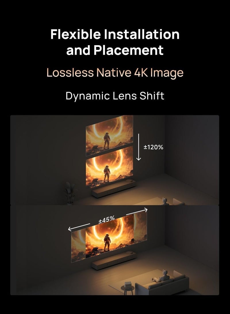 XGIMI Horizon 20 Pro | 4K RGB Triple Laser Projector, Up to 200" Screen Size, 4100 ISO Lumens, 240Hz Gaming, Google TV Built-in, HDR10, 2X 12W Harman/Kardon Speakers, Premium Home Entertainment - Image 3