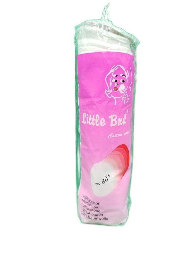 general 80-Piece Pure Cotton Make-UP Pads White - Image 1