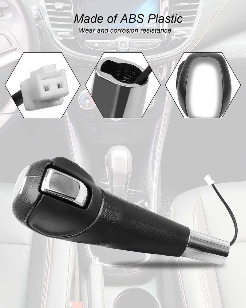 ULZOZN Automatic Transmission Gear Shift Knob Fit for Chevrolet Trax 2013-2017 Sonic 2012-2017, Handle Shift Lever Gear Shifter Knob with Button Replace 95179700, Chrome - Image 5