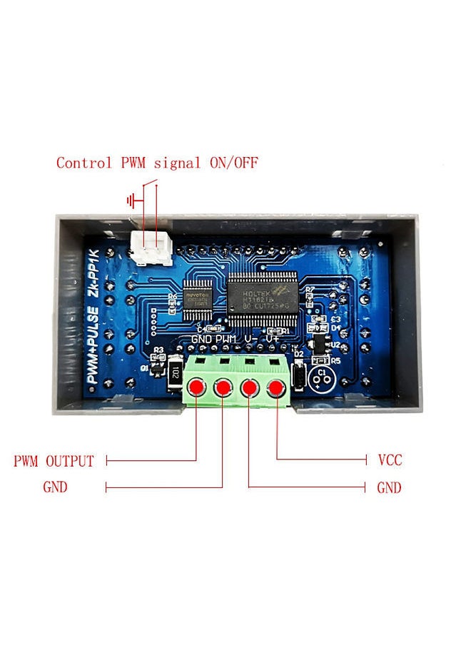 Generic - Dual Mode LCD PWM Signal Generator PWM Pulse Frequency Duty Cycle Adjustable Square Wave Generator 0Hz-  150KHz - Image 1