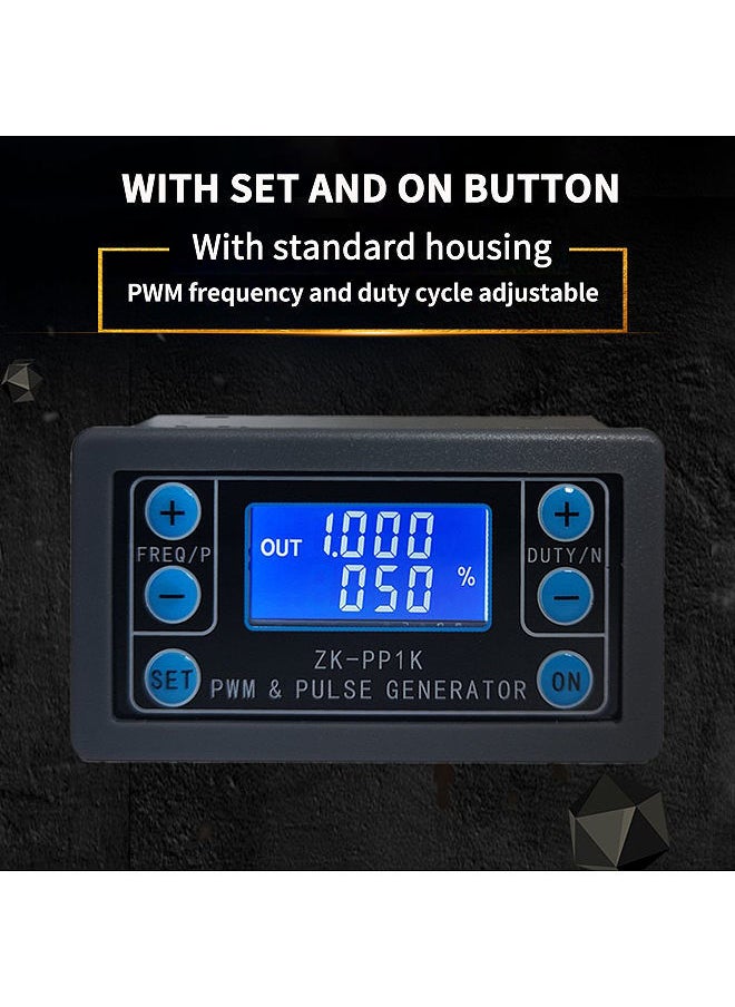 Generic - Dual Mode LCD PWM Signal Generator PWM Pulse Frequency Duty Cycle Adjustable Square Wave Generator 0Hz-  150KHz - Image 1