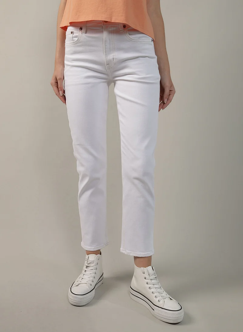 امريكان ايجل High Waist Straight Jeans