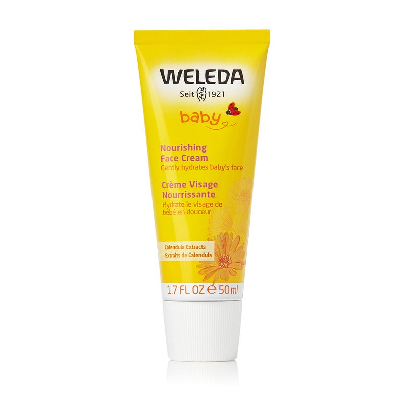 Weleda Baby Calendula Nourishing Face Cream, 1.7 Fluid Ounce, Plant Rich Moisturizer with Calendula and Lanolin - Image 1