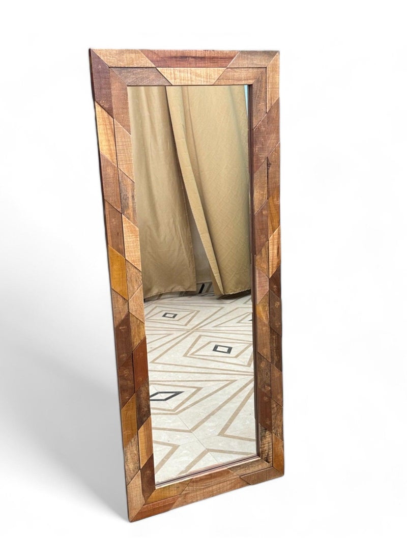 Wooden Twist Wooden Twist Nuzzle Traditional Rectangular Hand-Carved Mango Wood Decorative Wall Standing Frame (72 x 24 inch)  - Image 3