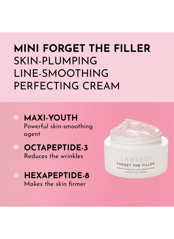 LAWLESS - Mini Forget The Filler Skin-Plumping Line-Smoothing Perfecting Cream - Premium Non-Acne Moisturizer Designed To Prime, Plump, Smooth, And Tighten Skin For A Youthful, Hydrating Look - 0.05 Oz - Image 1