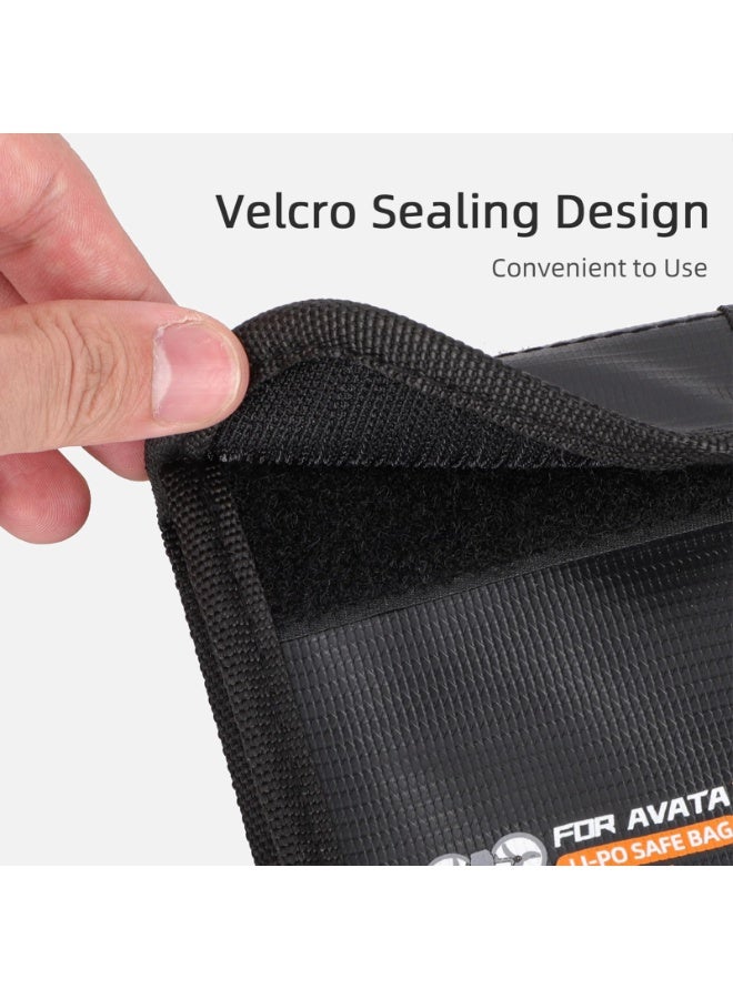 SYOSI For DJI Avata 2 Lipo Battery Safe Bag, Fireproof Explosionproof Battery Bag Protective Storage Bag, Avata2 Drone Battery Storage Bag For DJI Avata2 Accessory (For 3Pcs Batteries)  - Image 4