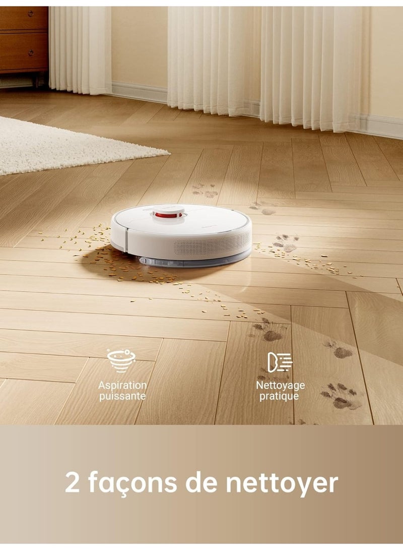 DREAME D9 Max 2 in 1 Robot Vacuum Cleaner, Intelligent LDS Navigation Laser 4000Pa, Multiple Floor Maps for Floors, Carpets, Pet Hair, WiFi/Alexa/App Control, White - Image 5