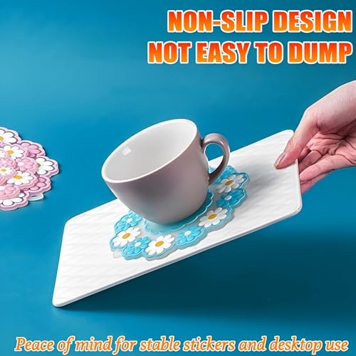 Puno Silicone Hot Pot Holder/Hot Mat/Dining Table mat(3 Set) M-15cm, mat Finish Trivet (Pack of 3) - Image 3