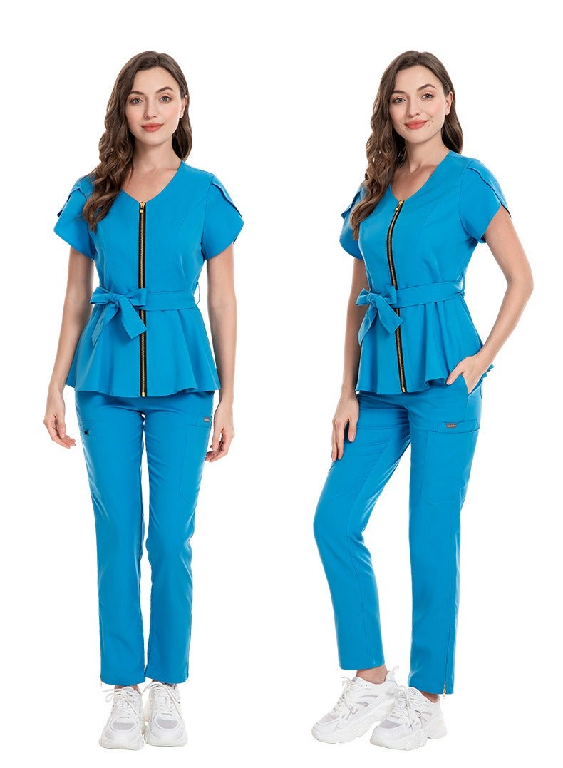 KUYING New V-neck Split Style Medical Work Uniform  - Image 2