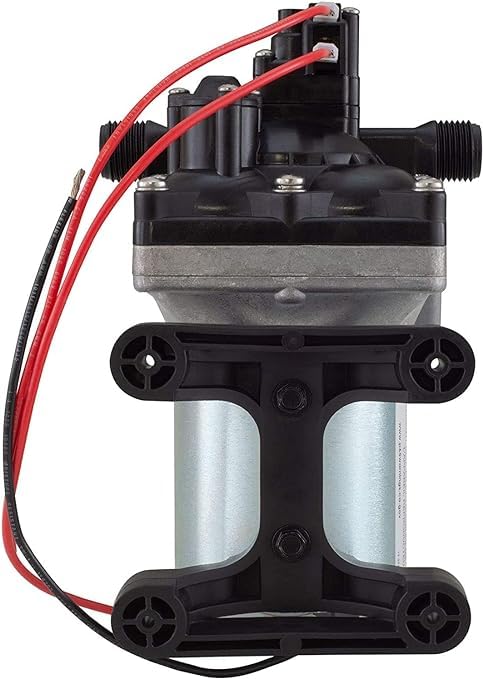 PowerMax RV Water Pump 4008-101-A65/E65 | 3.0 GPM - 55 PSI | 12V Camper RV Water Pump | On Demand Diaphragm | Quiet & Smooth Operation | Self Priming | Quick Attach Fitting | 1 Pump + 1 Strainer - Image 3