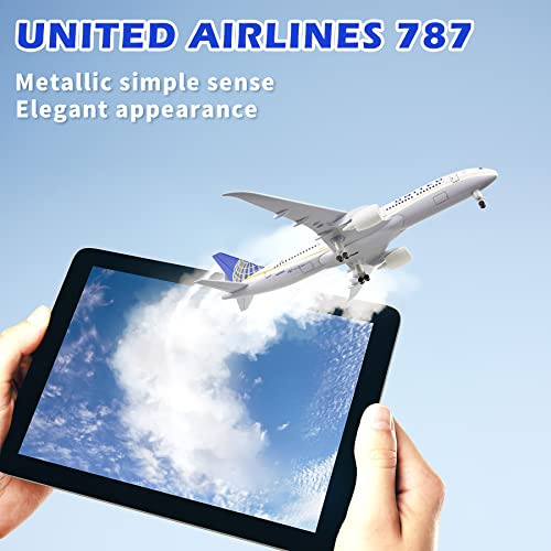 Lose Fun Park 1/300 Diecast Airplanes Model Airplane American United Airlines Boeing 787 Model Plane for Collections & Gifts - Image 3