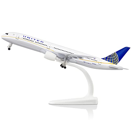 Lose Fun Park 1/300 Diecast Airplanes Model Airplane American United Airlines Boeing 787 Model Plane for Collections & Gifts - Image 1