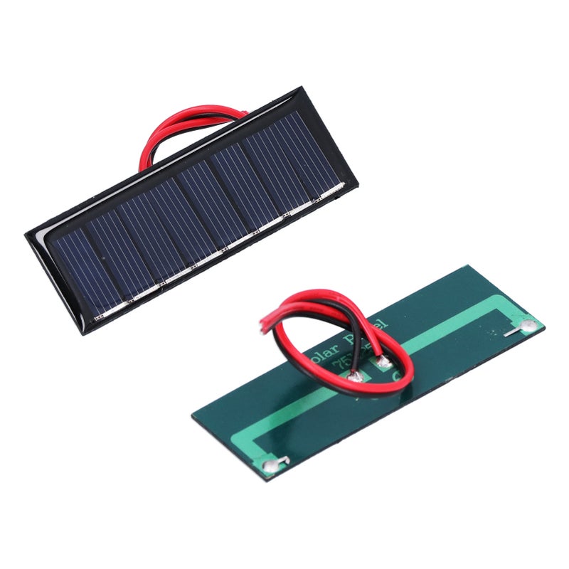 Mini Solar Panel 5W 12V Polysilicon - Durable Corrosion-Resistant Portable Solar Charger for DIY Solar Power Projects Science Experiments Low-Power Device Charging - Image 2