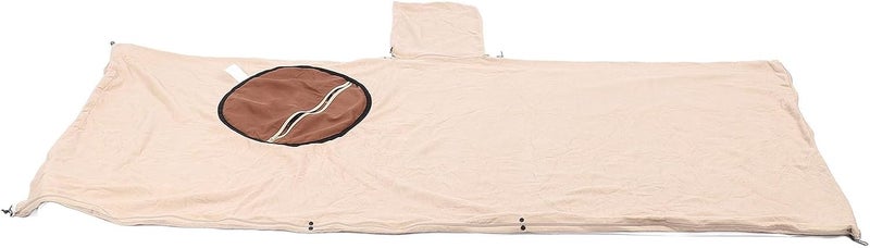 Windproof Hooded Blanket, Fleece Wearable Blanket, Adult Size, Coffee - Cozy Warmth, Dual Use Sleeping Bag, Ideal for Camping and Travel (Coffee) - Image 2