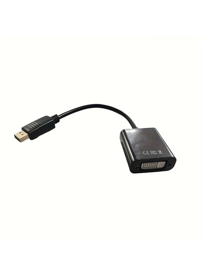 DP to DVI Adapter Converter with Chip 1080P Monitor Connection Cable - Image 3