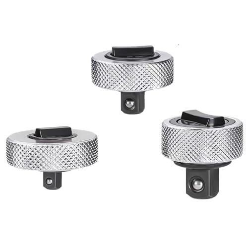 WINTOWIN 3PCS Reversible Thumbwheel Ratchet Wrench Set, Palm Ratchet Wrench, 1/4” 3/8” 1/2” Drive Ratchet Set,Mini Finger Ratchet Set for Tight Spaces - Image 1