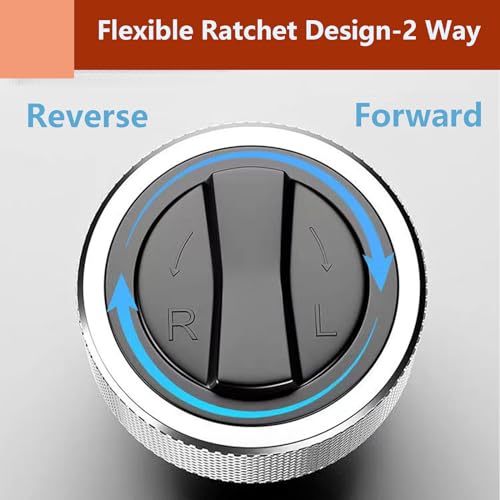 WINTOWIN 3PCS Reversible Thumbwheel Ratchet Wrench Set, Palm Ratchet Wrench, 1/4” 3/8” 1/2” Drive Ratchet Set,Mini Finger Ratchet Set for Tight Spaces - Image 3