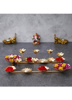 Webelkart Webelkart Decorative Rangoli Stand Handcrafted Diya for Diwali Decorationfor Bowl for Floating Flowers and Tea Light Candles Home and Table Decor| Urli Bowl for Home Decor  - Image 2