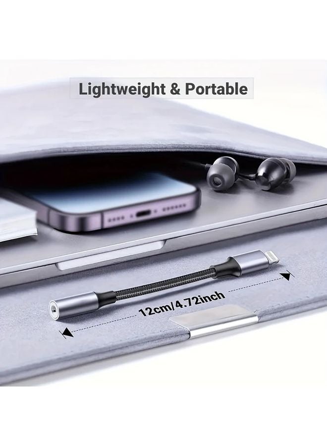 Lightning to 3 5mm Audio Adapter 2pcs for iPhone 14 13 12 11 Pro Max XS XR X Music Playback Charging Data Transfer - Image 4