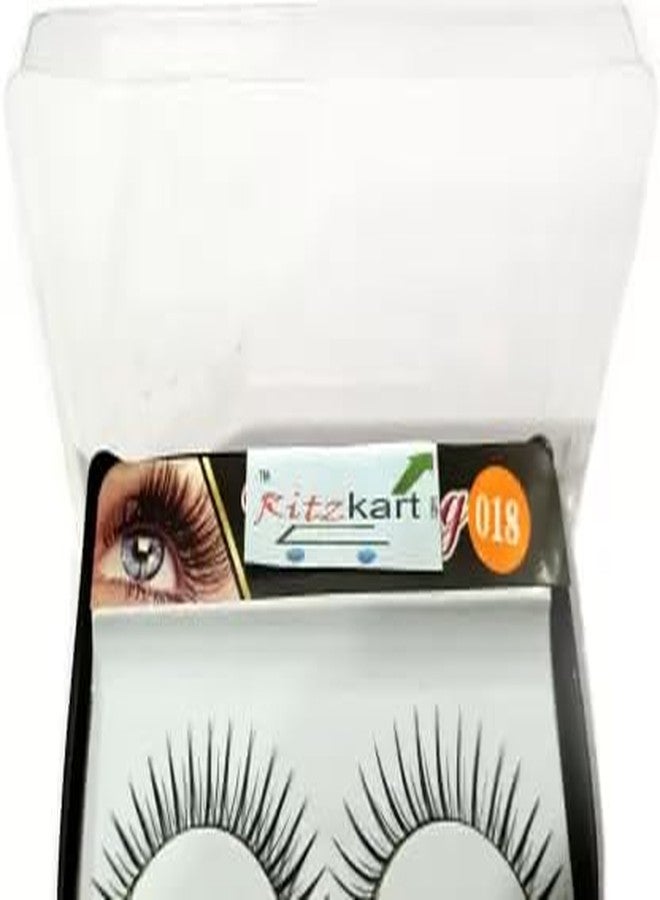 Ritzkart "Enhance Your Look with 1 Pair of Natural Sparse Cross Eye Lashes - Style 018'' - Image 2