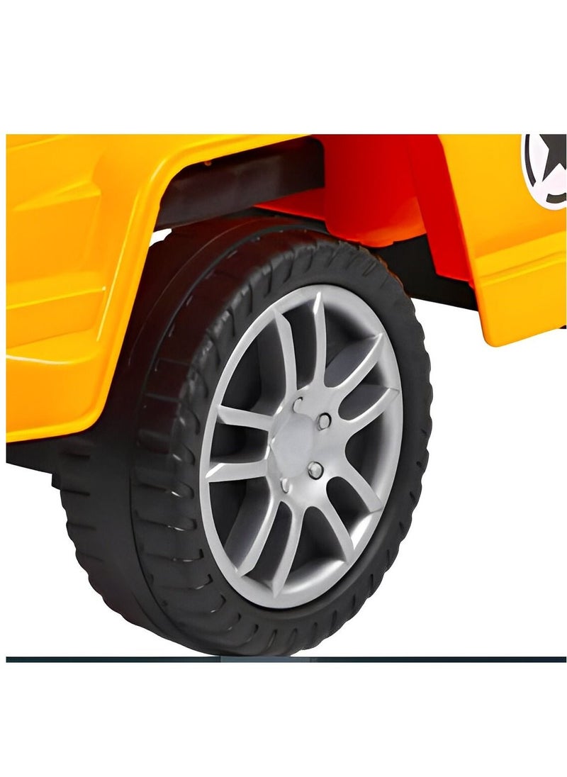Generic - Plastic Ride-On Baby Toy Jeep - Kids Push Car Toy with Steering Wheel - Durable and Safe Outdoor & Indoor Play Vehicle - Image 1