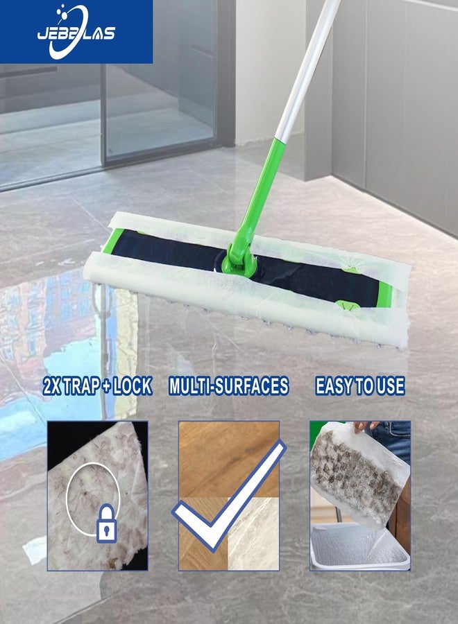 JEBBLAS XL Pet Dry Sweeping Cloth Refills Heavy Duty Mop Pads Multi Surface Refills for Floor Mopping and Cleaning,Disposable Sweeping Cloth for XL Sweeper, Pack of 60 Pcs - Image 2