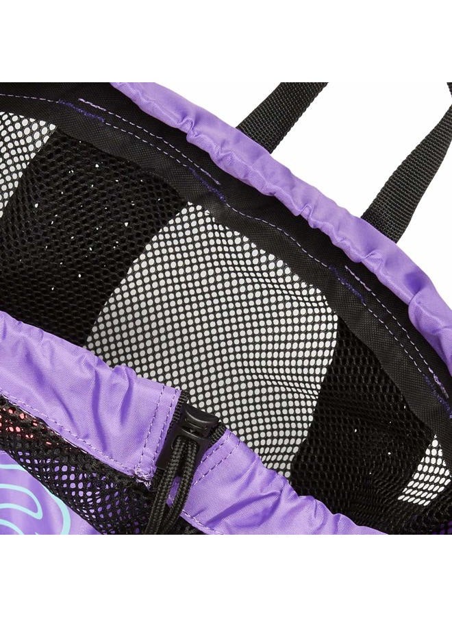 TYR Elite Team Mesh Backpack, Pink/Purple, one Size - Image 5