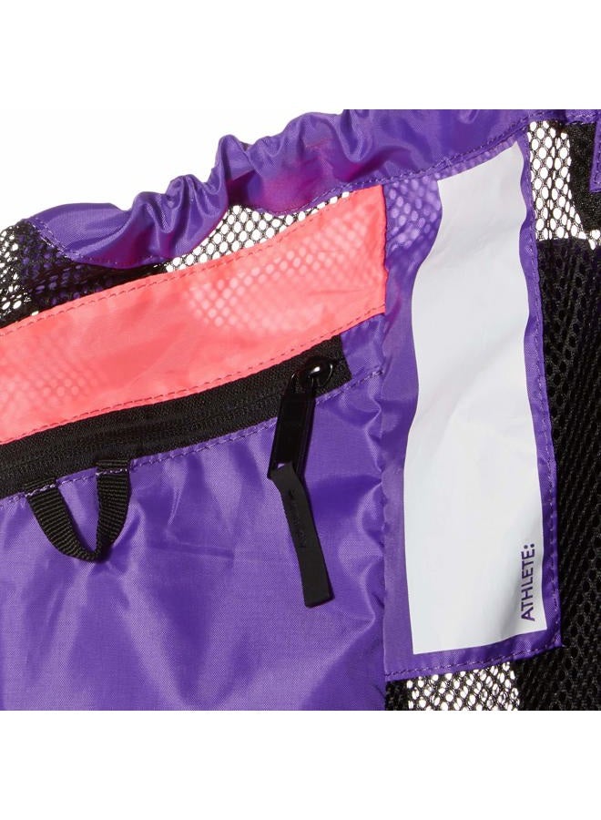 TYR Elite Team Mesh Backpack, Pink/Purple, one Size - Image 3