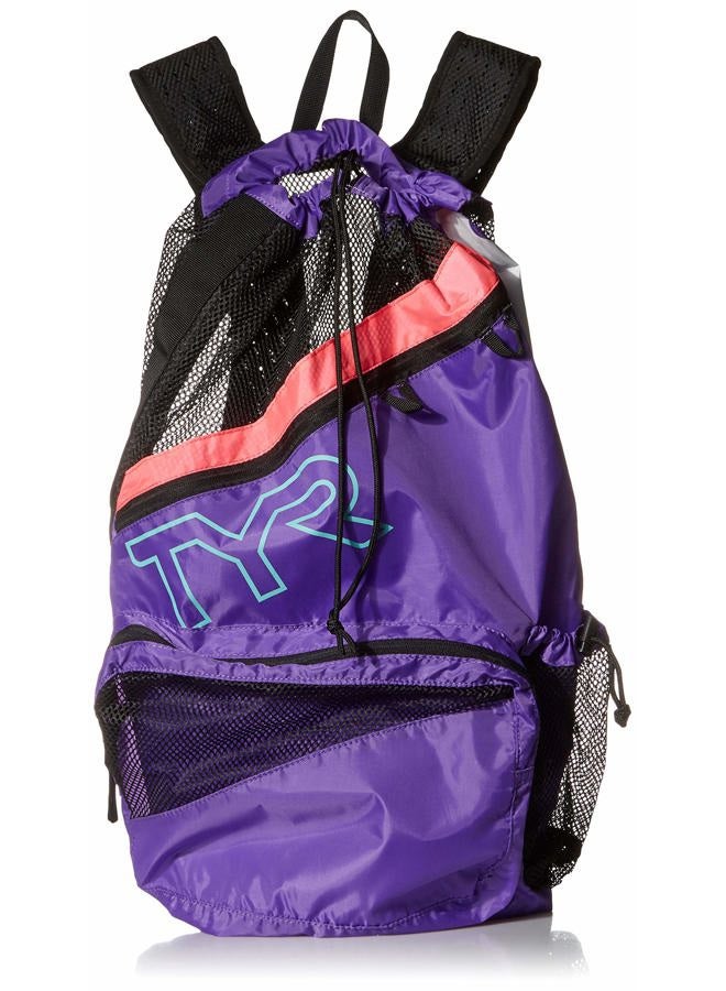 TYR Elite Team Mesh Backpack, Pink/Purple, one Size - Image 1