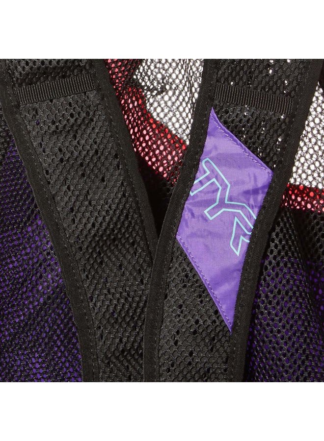 TYR Elite Team Mesh Backpack, Pink/Purple, one Size - Image 4