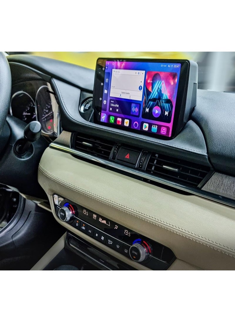 Vierex - Android Car Stereo Screen For Mazda 6 Mazda6 2018 2019 2020 2021 Support Apple Carplay Android Auto Wireless 4GB RAM Fast Interface AHD Camera Included QLED Bluetooth USB SIM Card - Image 1
