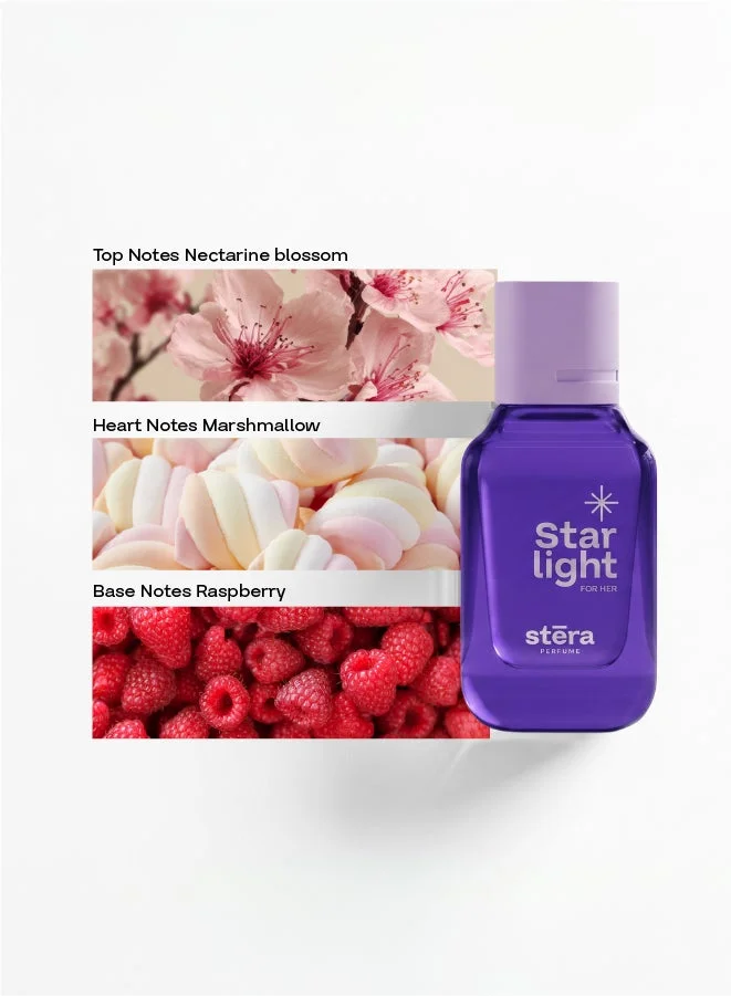 Stera Perfume STAR LIGHT STAR LIGHT Perfume For Women | Eau De Parfum - 50ml | Long Lasting Floral Fruity Gourmand Scent | Premium Quality Travel Size Women's Fragrance for Women | Best Price UAE