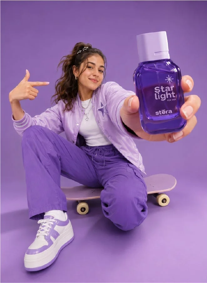 Stera Perfume STAR LIGHT STAR LIGHT Perfume For Women | Eau De Parfum - 50ml | Long Lasting Floral Fruity Gourmand Scent | Premium Quality Travel Size Women's Fragrance for Women | Best Price UAE