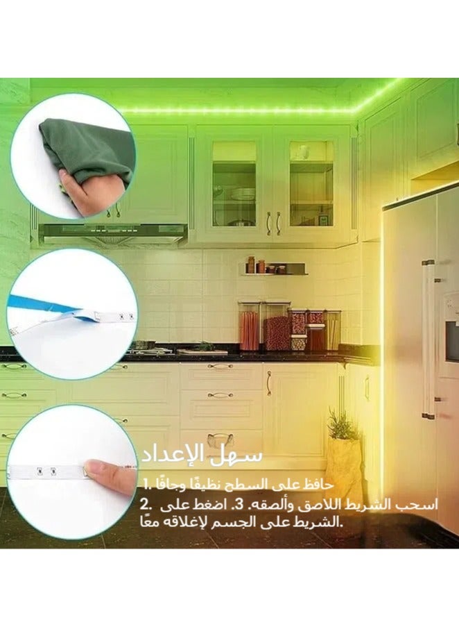 general 32.8FT LED Strip Lights, Smart 5050 RGB Light Strips, 300LEDs Color Changing Tape Lights, Music Sync Rope Lights Kit with Remote Control for Party Home Holiday Decoration - Image 5