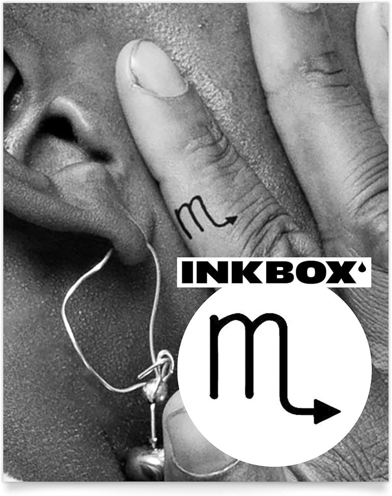 Inkbox Temporary Tattoos SemiPermanent Tattoo One Premium Easy Long Lasting Waterproof Temp Tattoo with For Now Ink Lasts 12 Weeks Astrological Scorpio 1 x 1 in