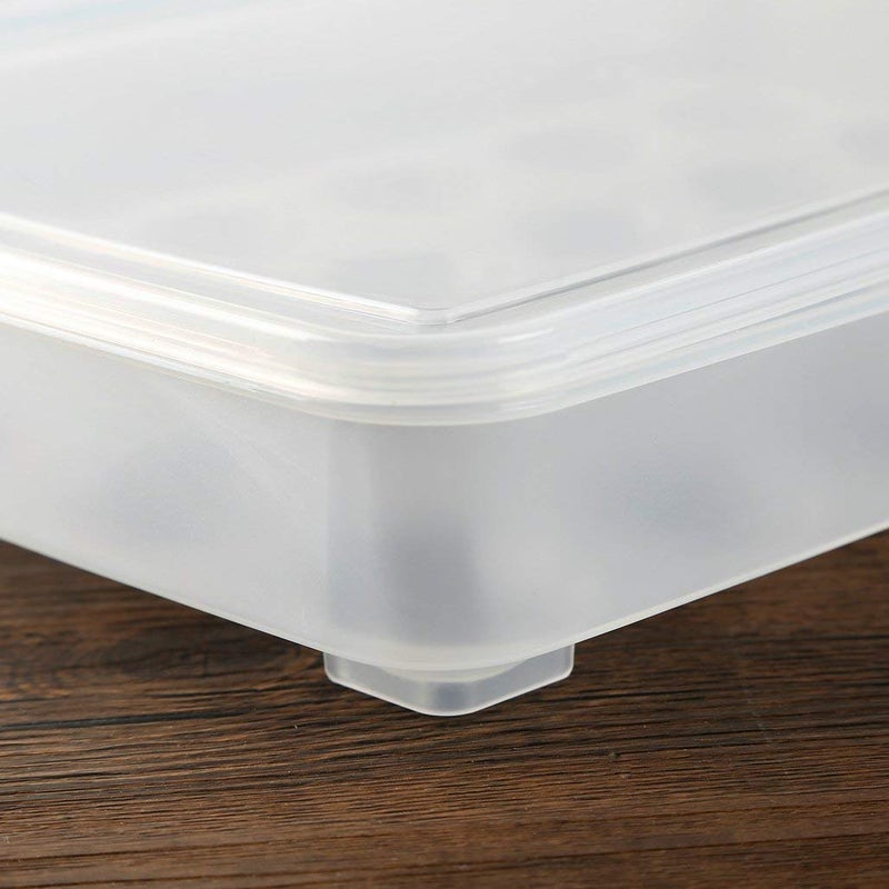 POPLEY Plasic Egg Holders for Refrigerator egg Storage Container Refrigerator Egg Trays Deviled Egg Tray Carrier with Lid Clear - Image 5