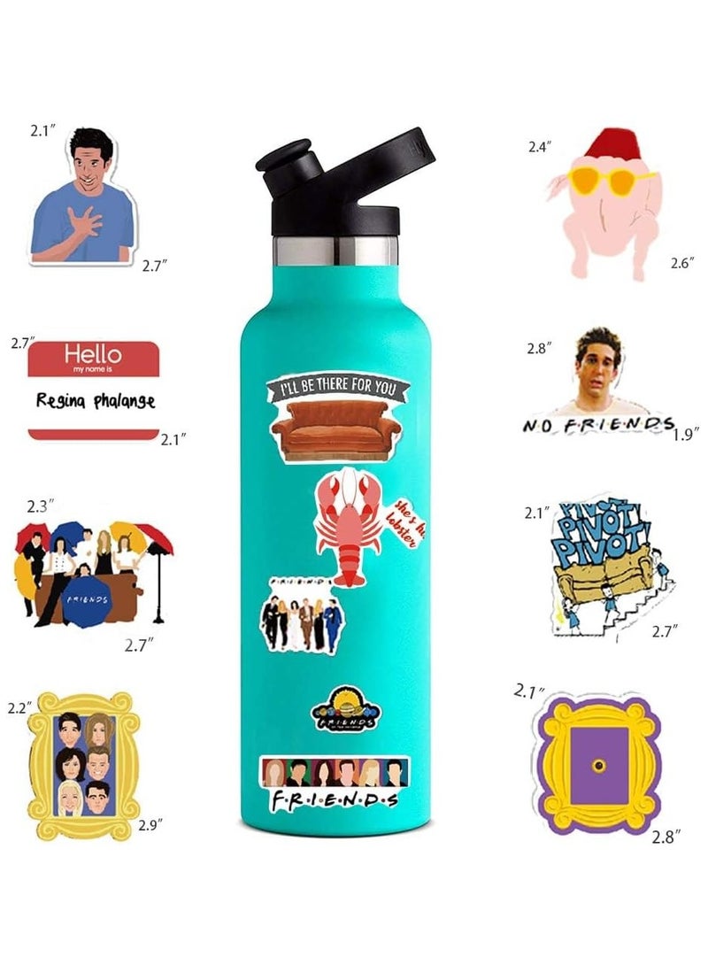 عام الأصدقاء التلفزيون تظهر المشجعين مقاوم للماء الفينيل سكيت الغيتار السفر حالة ملصقات 100 قطع - Image 3