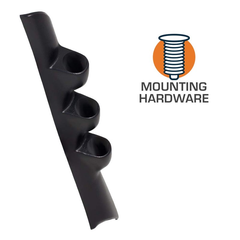 GLOWSHIFT Black Triple Pillar Gauge Pod Compatible with Dodge Ram Cummins 1500 2500 3500 1994-1997 - ABS Plastic - Mounts (3) 2-1/16" (52mm) Gauges to Truck's A-Pillar - Image 3