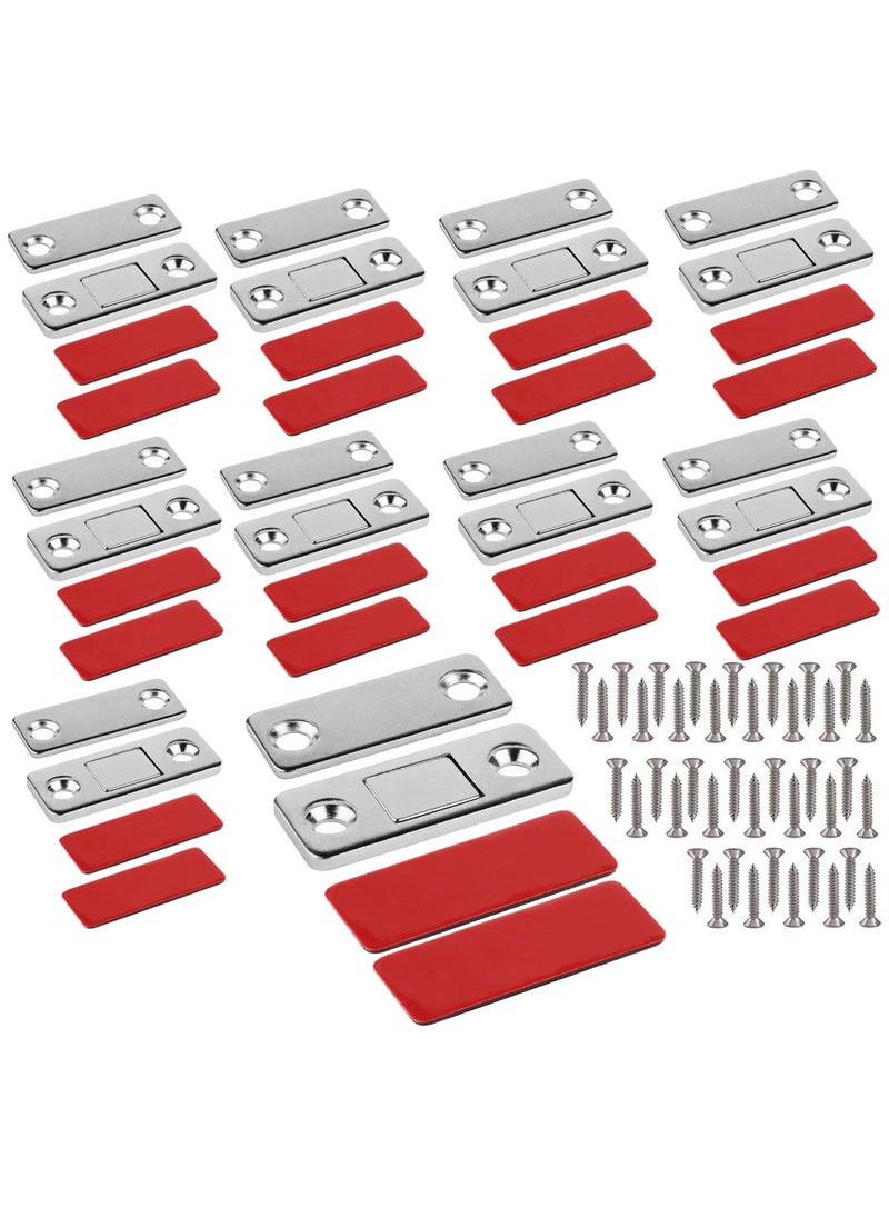 WOFTD WOFTD Drawer Magnetic Door Catch Cabinet Magnet Ultra Thin Furniture Latch for Cabinets Kitchen Closet Door Closing Magnetic Door Catch Closer Sliding Door Catch 10 Pack  - Image 1
