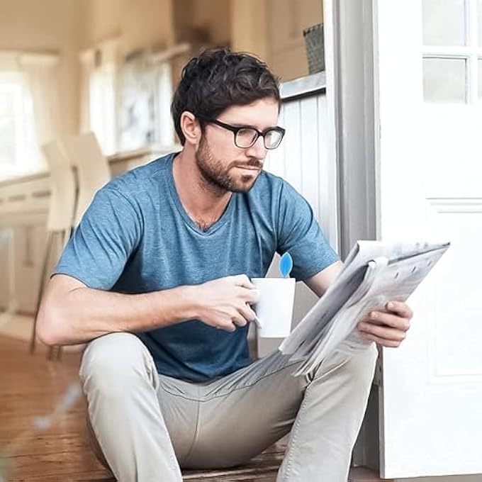 إكسفور مصفاة شاي من السيليكون لأوراق الشاي السائبة، قطعتان من فلتر شبكي دقيق مع غطاء، مصفاة أكواب شاي للشاي العشبي - Image 3