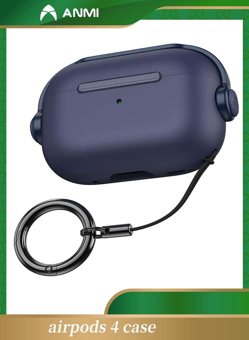 Anmi NEW Case for Airpods 4th Generation with Lock, Blue - Image 1