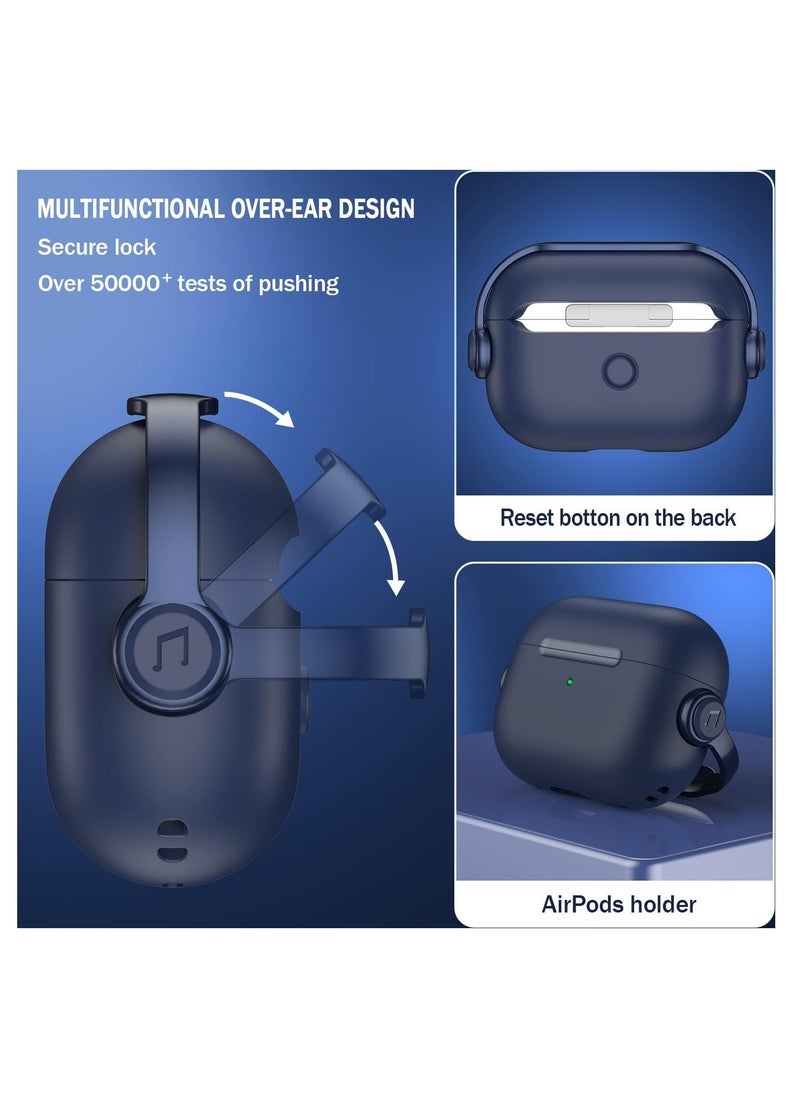 أنمي غطاء جديد لأجهزة Airpods الجيل الرابع من Airpods مع قفل، أزرق  - Image 2