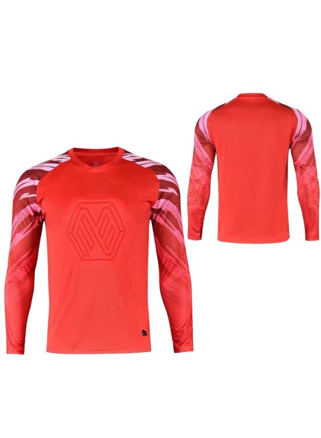 Children's Adult Goalkeeper Clothing Thickened Sponge Protective Goalkeeper Training Suit Long Sleeve Shorts Football Gantry Clothing