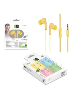 Generic For Apple Wired Headset In-Ear Type-c Computer Huawei Sports Game Mobile Phone Bluetooth Wired Headset-Colour:3rd Generation Yellow-3.5-android Interface  - Image 1