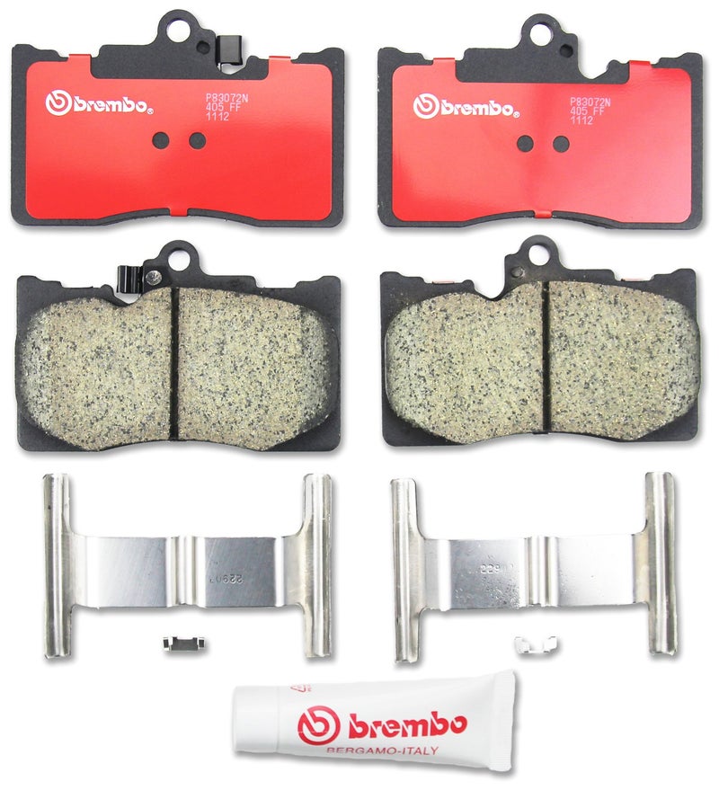 مجموعة وسادات فرامل قرص السيراميك الممتازة Brembo P83072N الأمامية لسيارات LEXUS و TOYOTA و FAW OE 0446530500