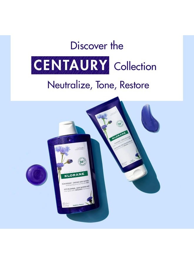 Klorane Plant-Based Purple Conditioner with Centaury, Brightens Blonde, Gray or White Hair, Neutralizes Unwanted Yellow and Copper Tones, Paraben, Silicone and Sulfate Free, 6.7 fl.oz. - Image 5